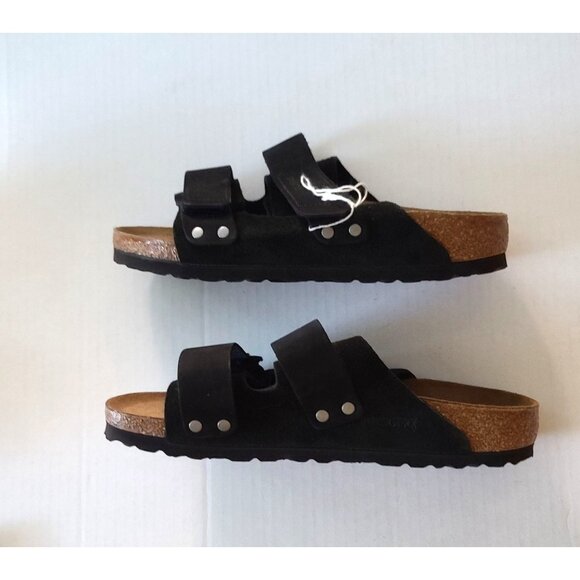 Birkenstock Uji Nubuck Suede Sandals Adjustable Sz US 5 EU 36 Black Womens NWOB - Picture 7 of 8